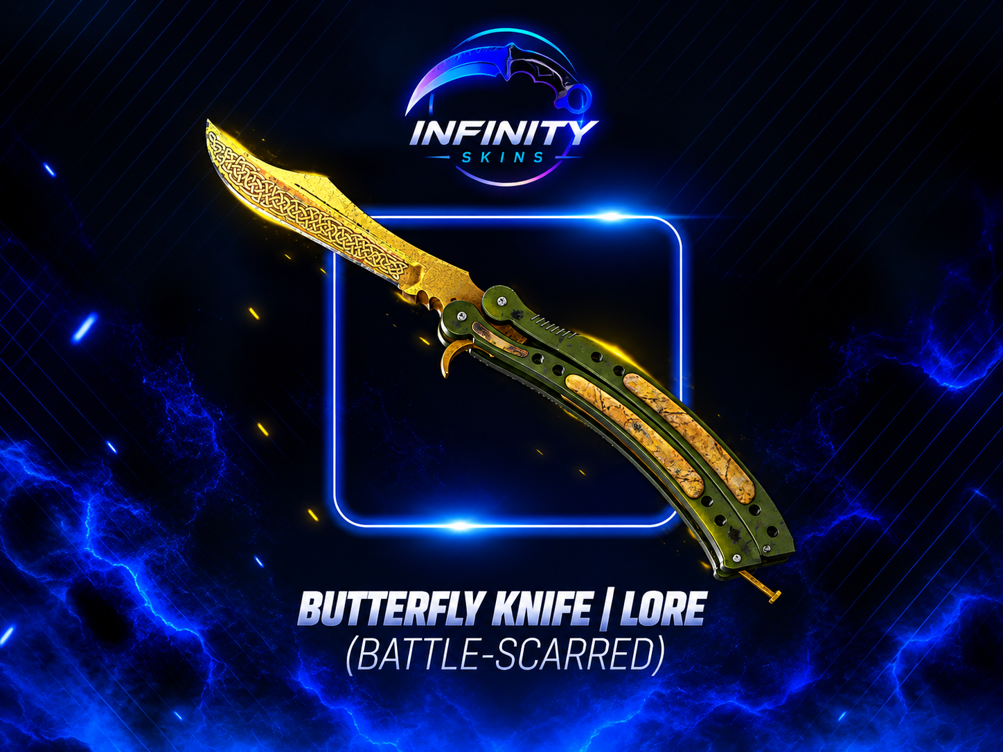 ★ Butterfly Knife | Lore (Battle-Scarred)