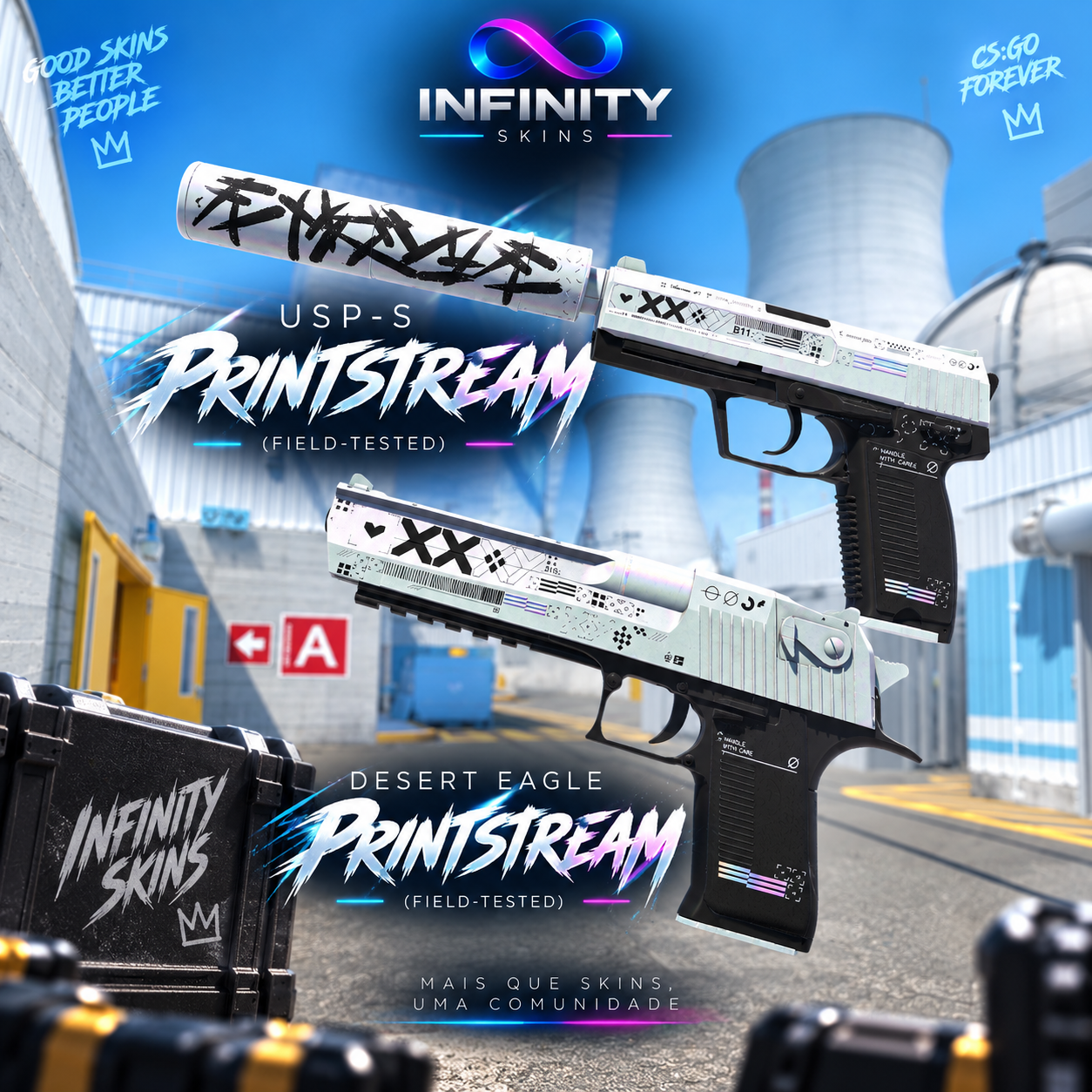 USP-S | Printstream (Field-Tested) / Desert Eagle | Printstream (Field-Tested)